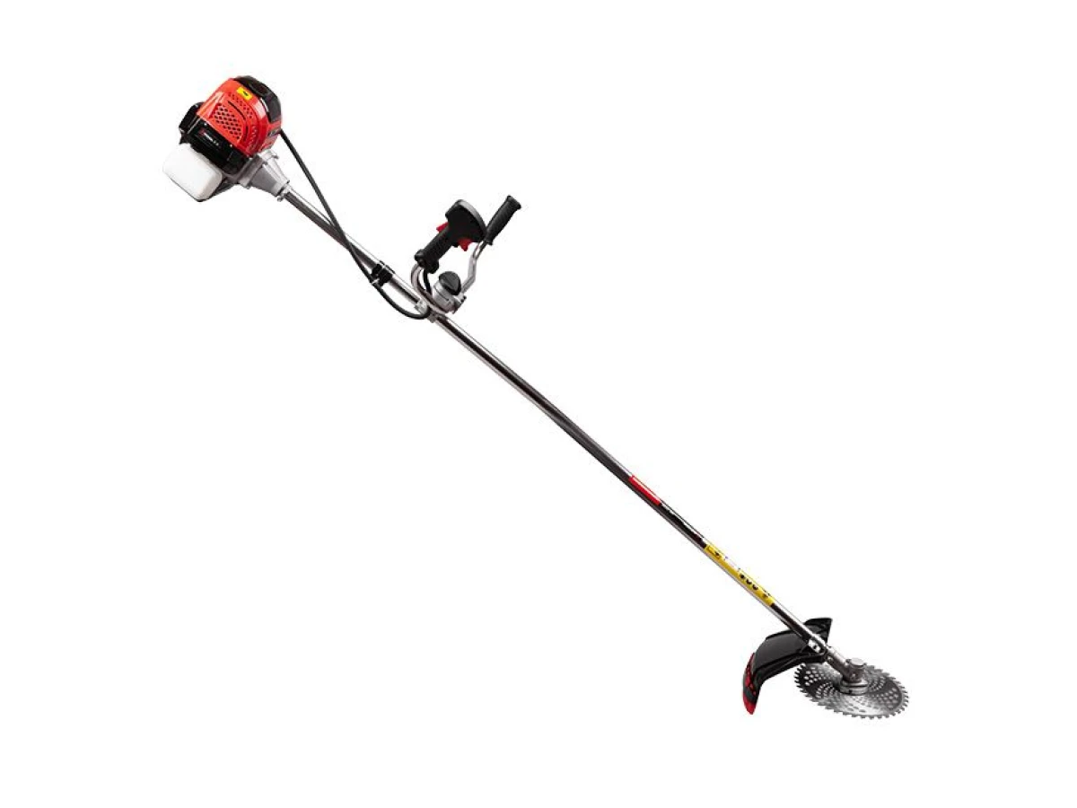 Мотокоса 1.85 кВт, 52 см³, катушка, фреза 40 зубъев, двухплечевой ранцевый ремень, STORM ( комплект из двух частей вал + двигатель) INTERTOOL WT-2230 