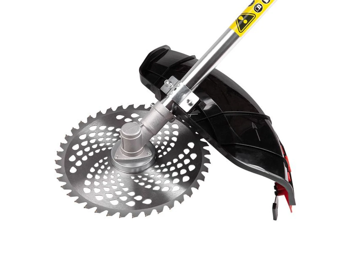 Мотокоса 1.85 кВт, 52 см³, катушка, фреза 40 зубъев, двухплечевой ранцевый ремень, STORM ( комплект из двух частей вал + двигатель) INTERTOOL WT-2230 