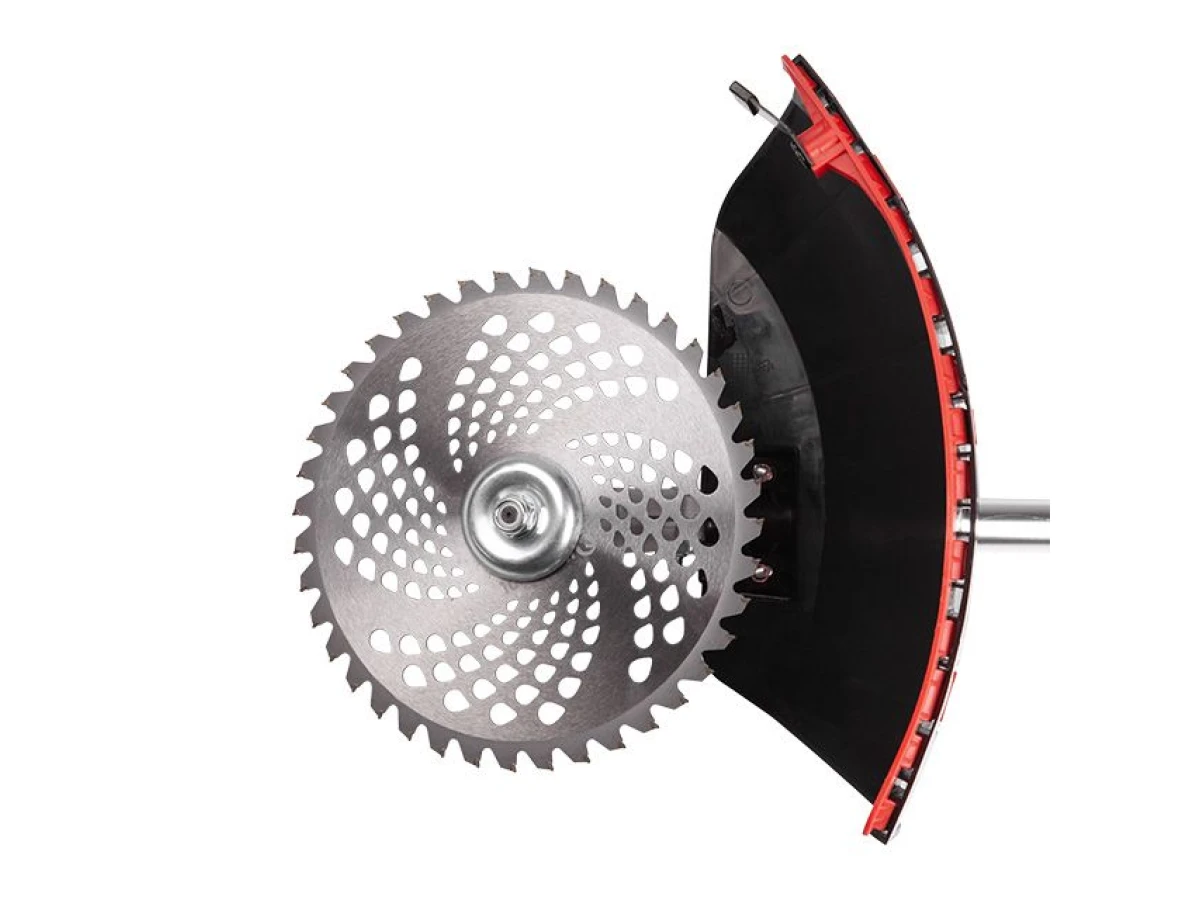 Мотокоса 1.85 кВт, 52 см³, катушка, фреза 40 зубъев, двухплечевой ранцевый ремень, STORM ( комплект из двух частей вал + двигатель) INTERTOOL WT-2230 