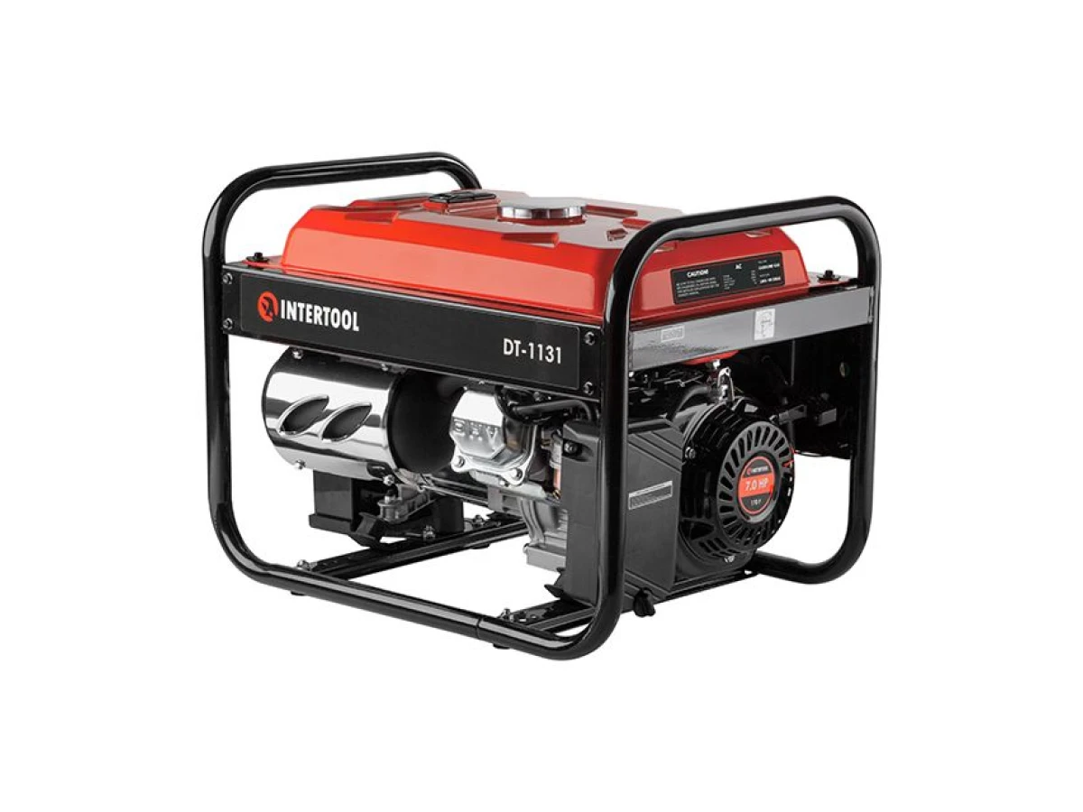 Генератор бензиновый 2.8/3 кВт, 220 В, 15 л, электро+ручной старт, медная обмотка, STORM INTERTOOL DT-1131 