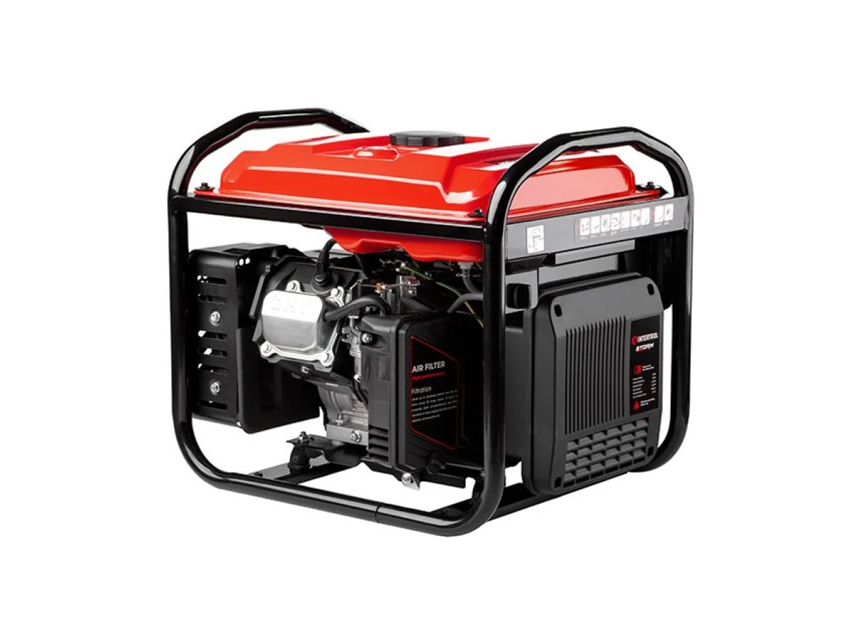 Генератор бензиновый инверторный 4.5/5 кВт, 220 В, 12 л, электро+ручной старт, медная обмотка, STORM INTERTOOL DT-1350 