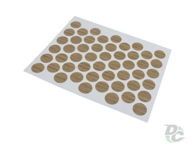 Заглушка самоклеющаяся на конфирмат дуб крафт золотой 5527