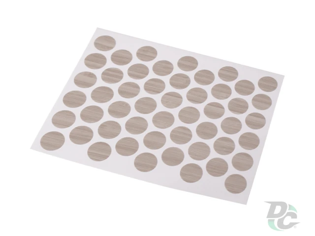 Заглушка самоклеющаяся на конфирмат дуб родос светлый, дуб эндгрейн элегантный 2240 