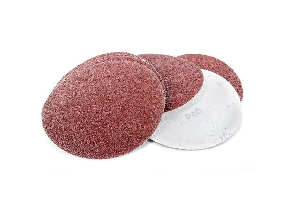 Круг наждачний самоклеючий 125 мм, папір клас С, щільність 120 г/м2, К40, уп. 10 од. INTERTOOL BT-0504 