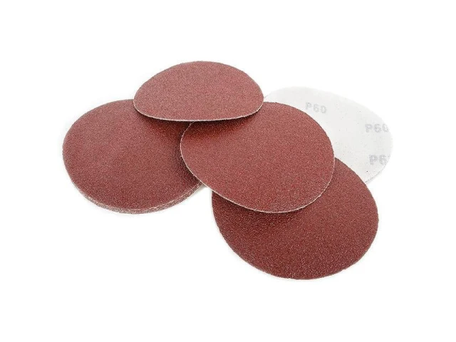 Круг наждачний самоклеючий 125 мм, папір клас С, щільність 120 г/м2, К60, уп. 10 од. INTERTOOL BT-0506 