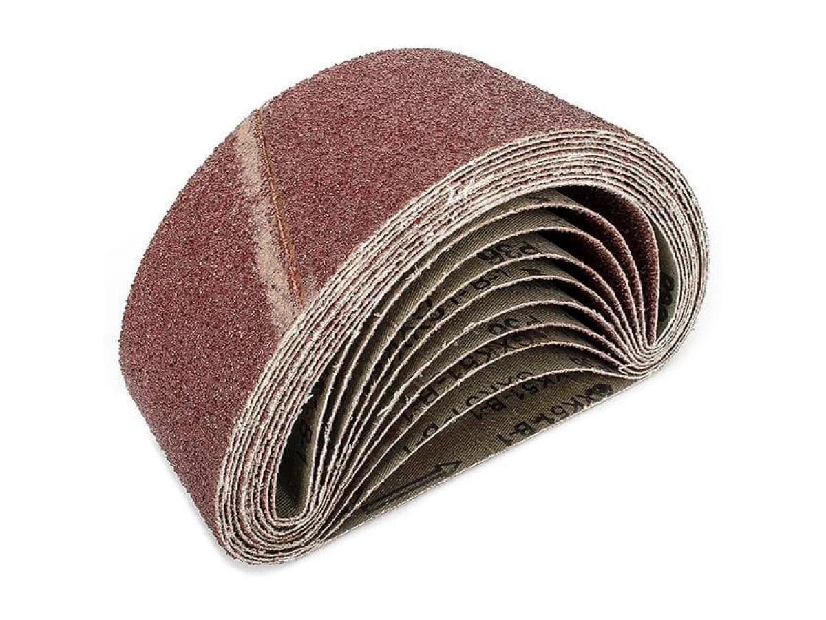 Стрічка шліфувальна 75 x 457мм, зерно 36 уп.10шт. INTERTOOL BT-0303 