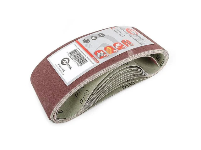 Стрічка шліфувальна 75 x 533мм, зерно 150 уп.10шт. INTERTOOL BT-0415 