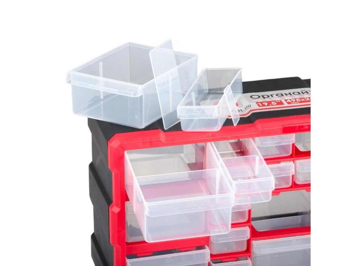 Органайзер 19,5" 495*255*160 мм 22 комірки INTERTOOL BX-4023 