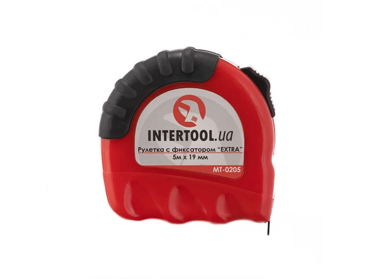 Рулетка з металевим полотном 5м x 19мм "EXTRA" INTERTOOL MT-0205 