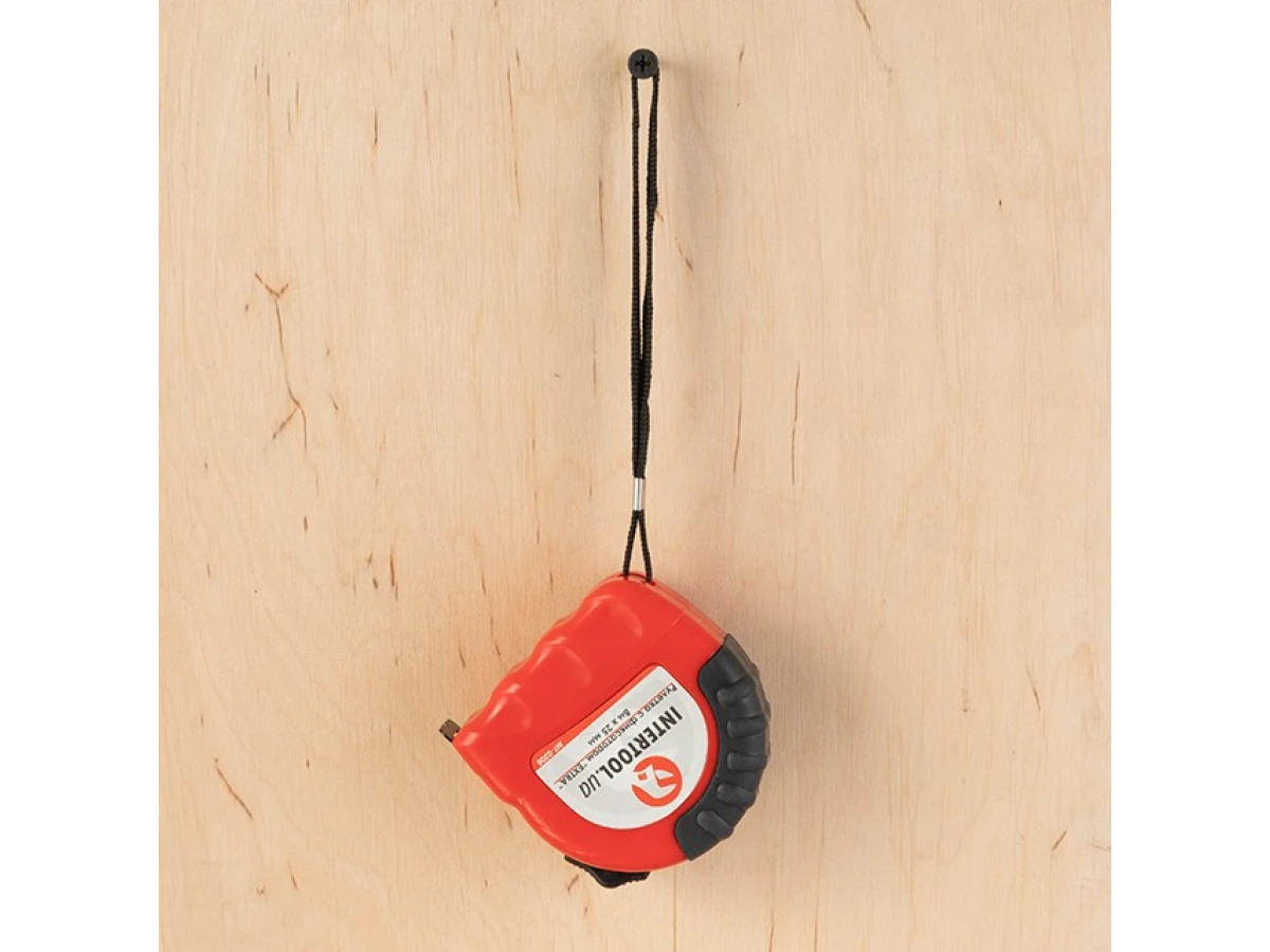 Рулетка з металевим полотном 8м x 25мм "EXTRA" INTERTOOL MT-0208 