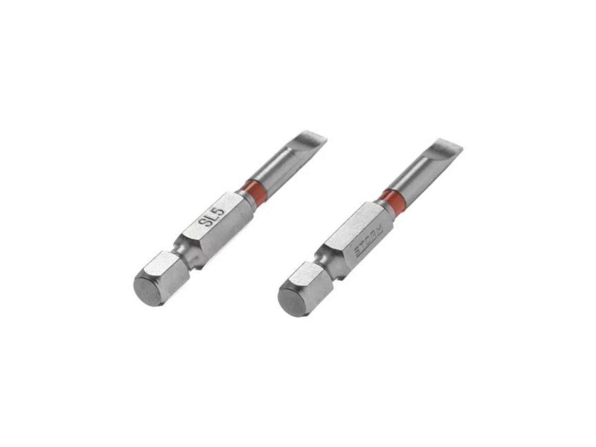 Комплект викруткових насадок SL5*50, 1/4", S2, уп. 2 од., STORM INTERTOOL VT-0229 