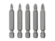 Комплект насадок викруткових PH1, PH2, PZ1, PZ2 1/4 "* 50мм, ACR, S2, уп. 5од., STORM INTERTOOL VT-0205 