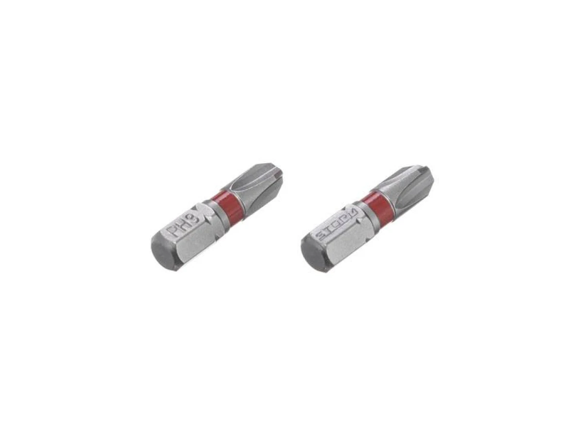 Комплект викруткових насадок PH3 1/4" * 25 мм, S2, уп. 2 од., STORM INTERTOOL VT-0219 
