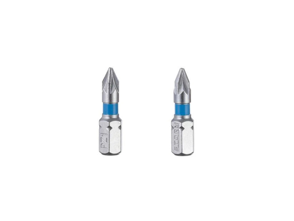 Комплект викруткових насадок PZ1 1/4" * 25 мм, S2, уп. 2 од., STORM INTERTOOL VT-0220 
