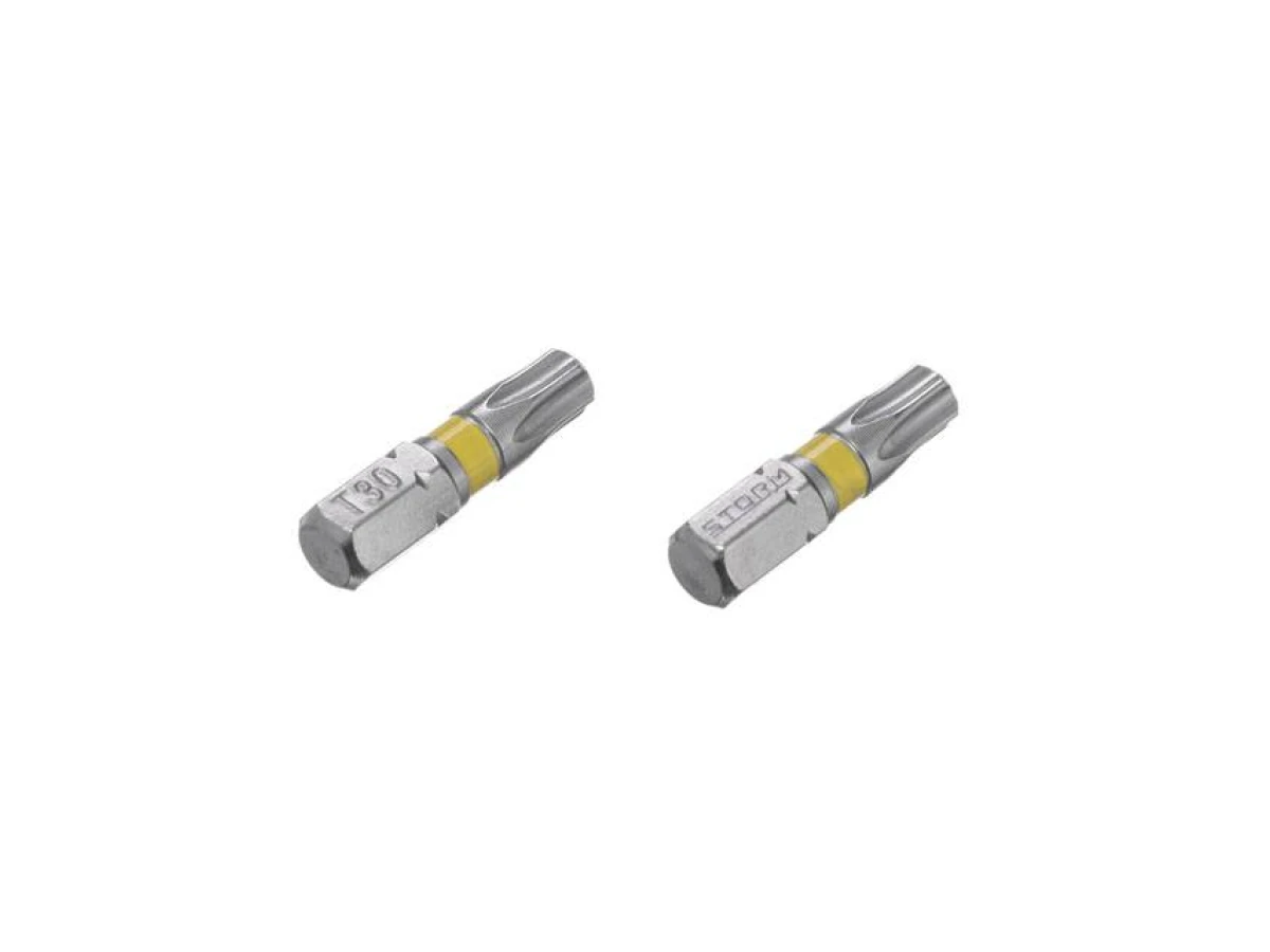 Комплект викруткових насадок Torx T30 1/4" * 25 мм, S2, уп. 2 од., STORM INTERTOOL VT-0226 