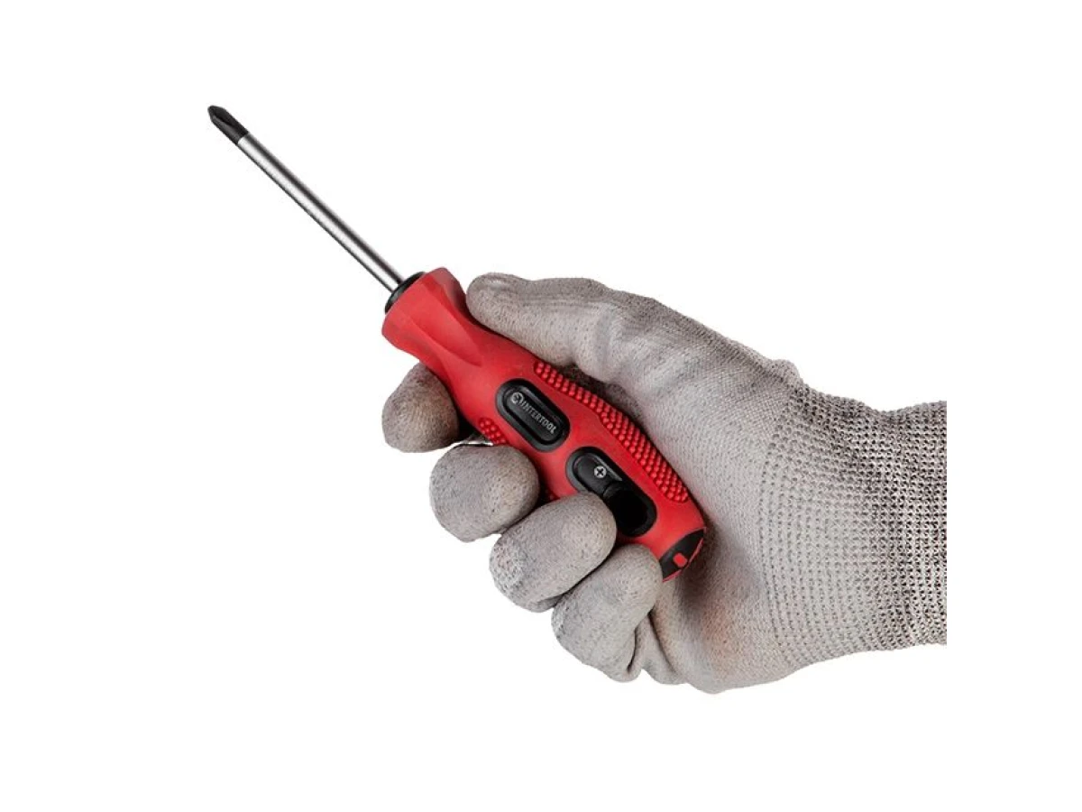Викрутка хрестова PH2 * 75 мм INTERTOOL VT-3152 