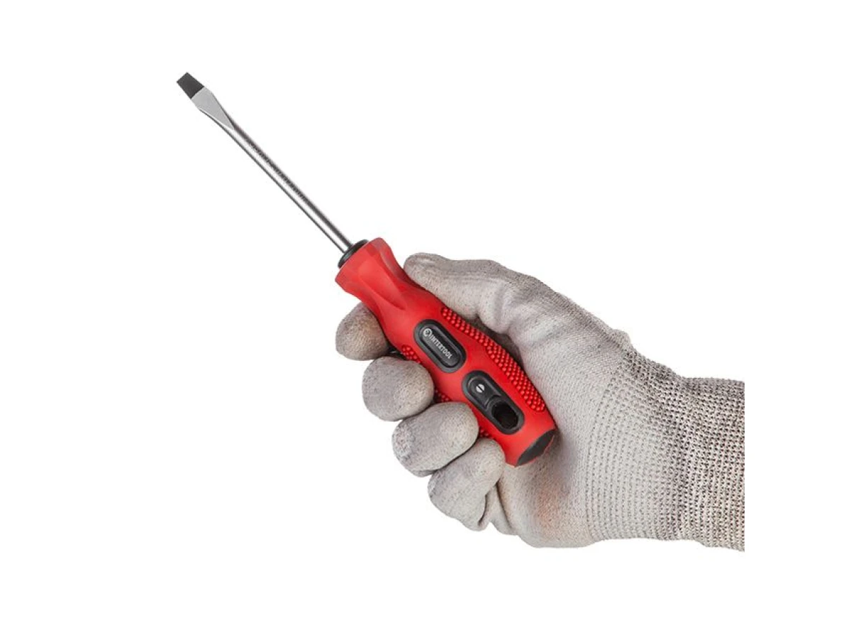 Викрутка шліцева SL6 * 100 мм INTERTOOL VT-3113 