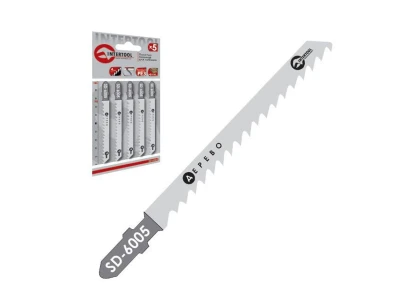 Набір полотен 5 од. для лобзика. Робоча довжина 75 мм, для роботи по дереву INTERTOOL SD-6005