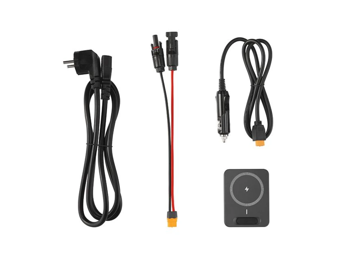 Станция зарядная портативная 2.4 кВт, 2048 Втч, LiFeP04, беспроводная зарядка, съемный повербанк, STORM INTERTOOL WT-7013 