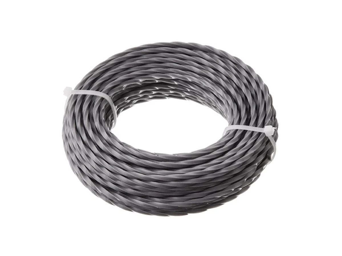 Лiска для тримера "квадрат" кручена армована, 3.0 мм x 15 м INTERTOOL DT-2330 