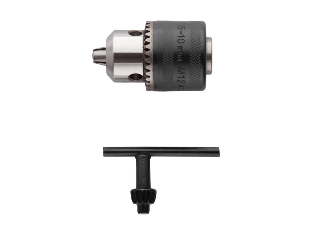 Патрон для дриля із ключем 12 x 1.25, 1-10мм INTERTOOL ST-3823 