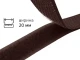 Липучка 2 см коричневий 