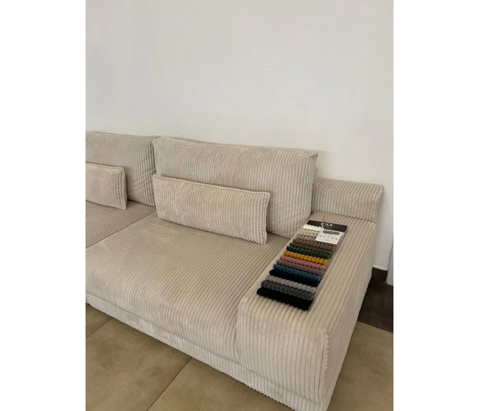 Диван прямий низький з екстраглибоким сидінням