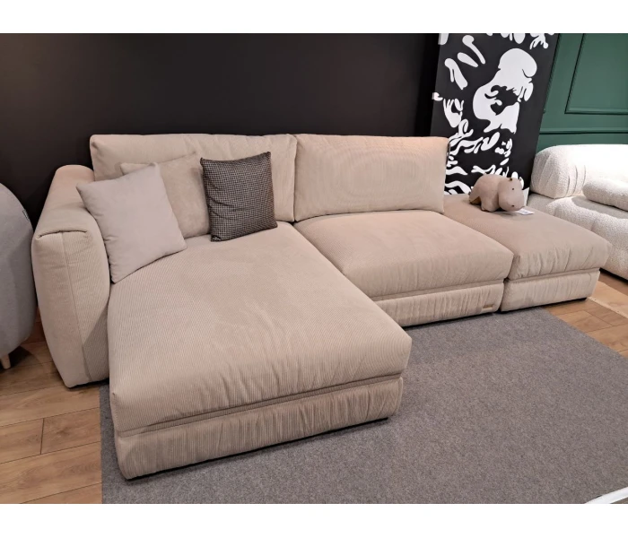 Диван в рубчик: модульная система