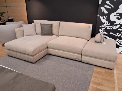 Диван в рубчик: модульная система