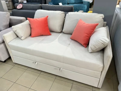 Диван-софа велюровый с выдвижной секцией