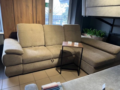 Эргономичный угловой диван-трансформер со скругленными боковинами