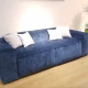 Диван-моноблок насиченого синього кольору