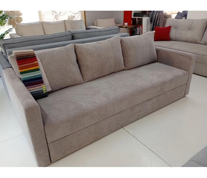 Прямой диван-кровать в современном минималистичном стиле