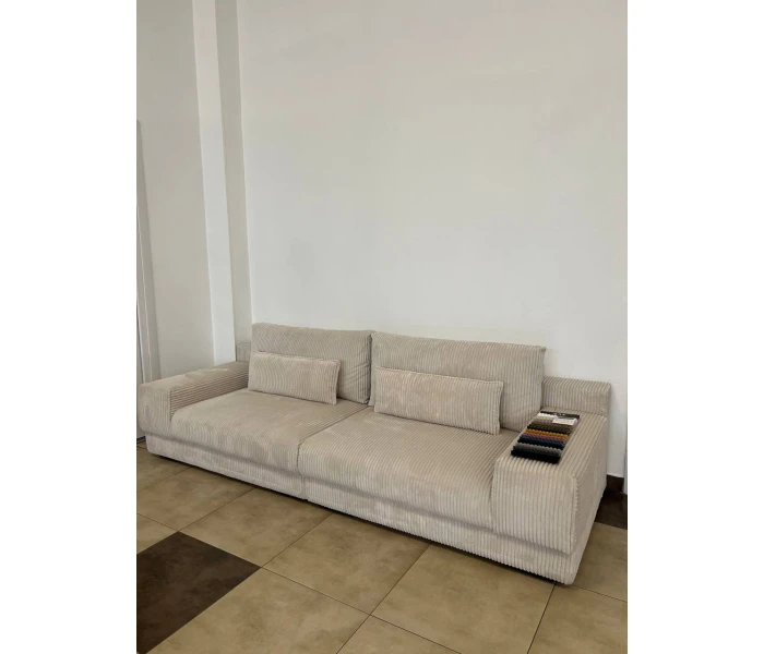 Диван прямий низький з екстраглибоким сидінням