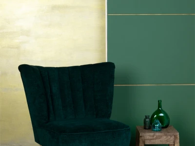 Дизайнерське крісло-мушля глибокого зеленого кольору