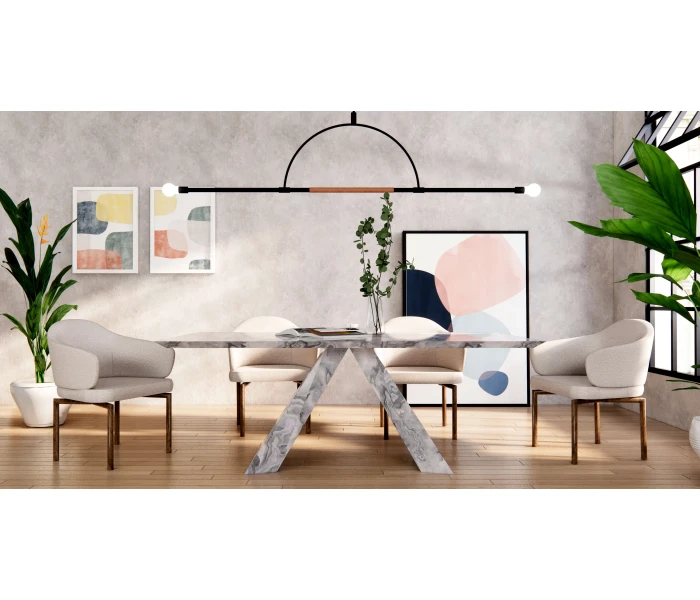 Кресло для столовой с мягкой обивкой и полукруглыми подлокотниками