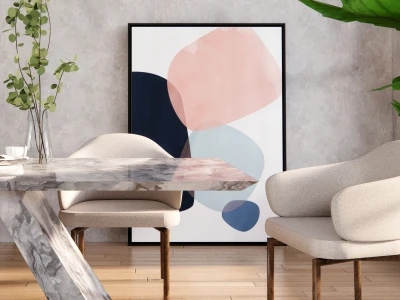 Крісло для їдальні з м'якою оббивкою та напівкруглими підлокітниками.