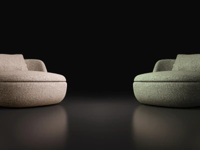 Низьке м'яке крісло