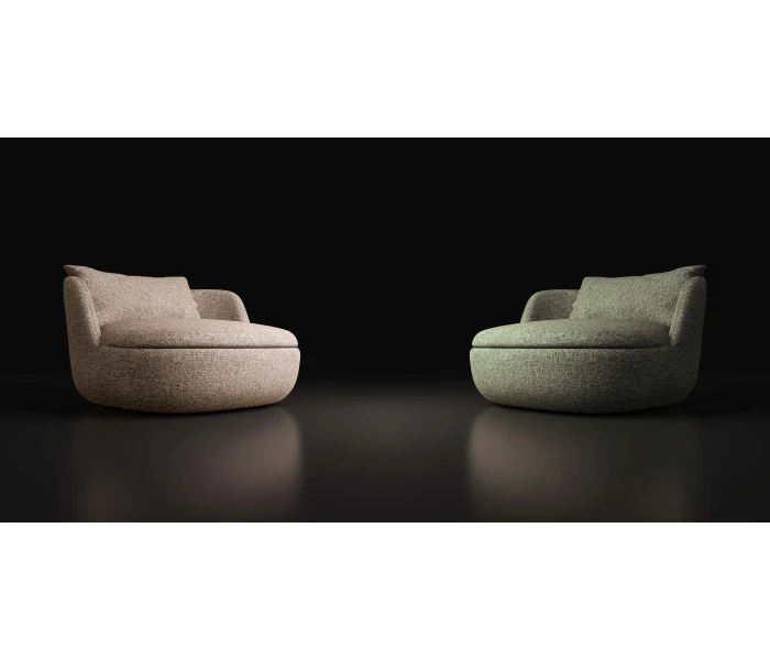 Низьке м'яке крісло