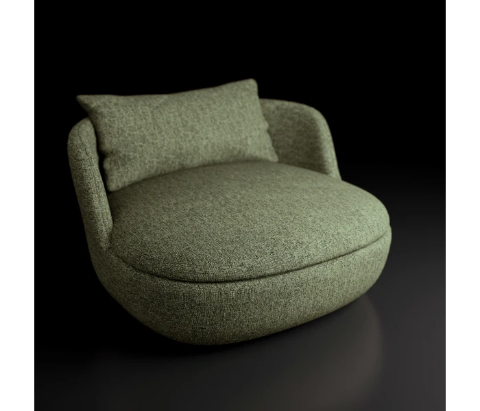 Низьке м'яке крісло