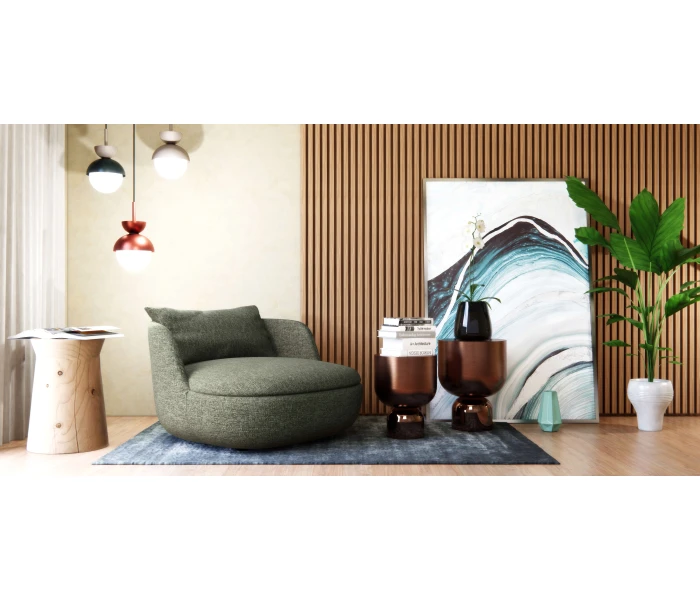 Низьке м'яке крісло