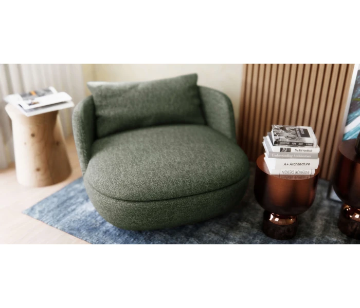 Низьке м'яке крісло