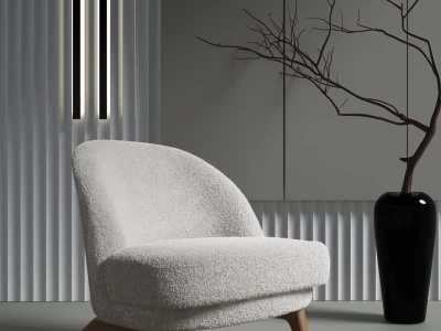 Крісло-бержер з дерев'яними ніжками