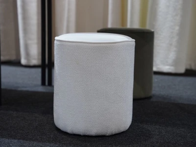 Пуф-циліндр з м'якою оббивкою