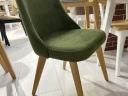 М'який оливковий стілець без підлокітників
