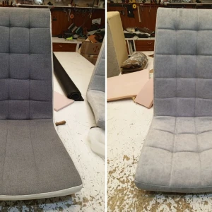 Оновлення крісла з високою спинкою та декоративною квадратною піковкою