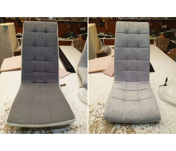 Оновлення крісла з високою спинкою та декоративною квадратною піковкою