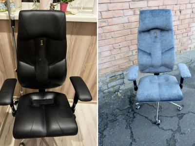 Проєкт з перетяжки сучасного ергономічного крісла